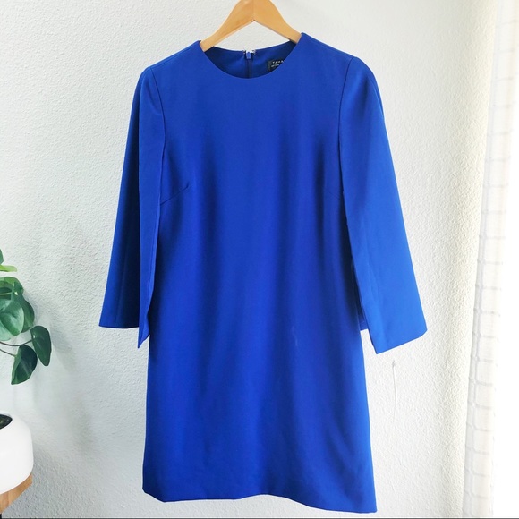 Tahari Dresses & Skirts - Cobalt blue cape sleeve shift dress.